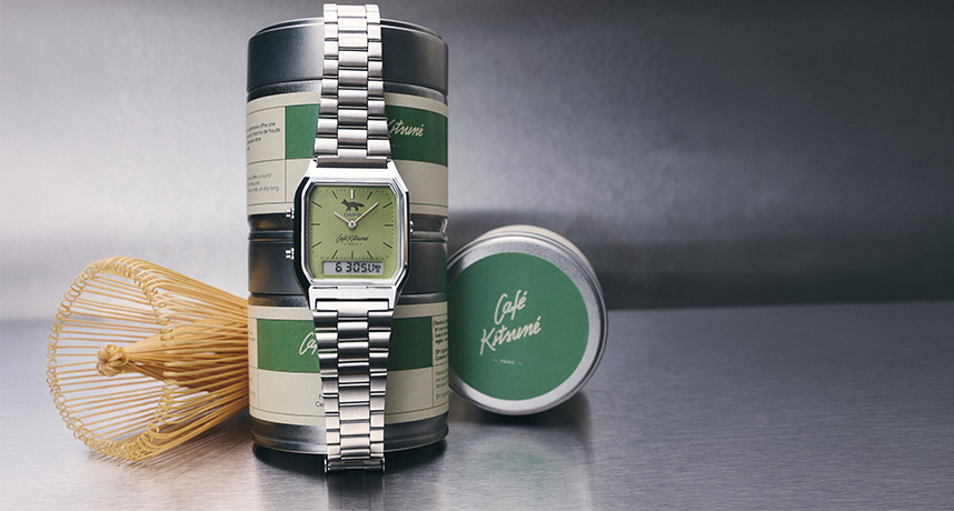 當小狐狸碰上一抹抹茶！CASIO 攜手咖啡品牌 Café Kitsuné 推出全新聯名錶款